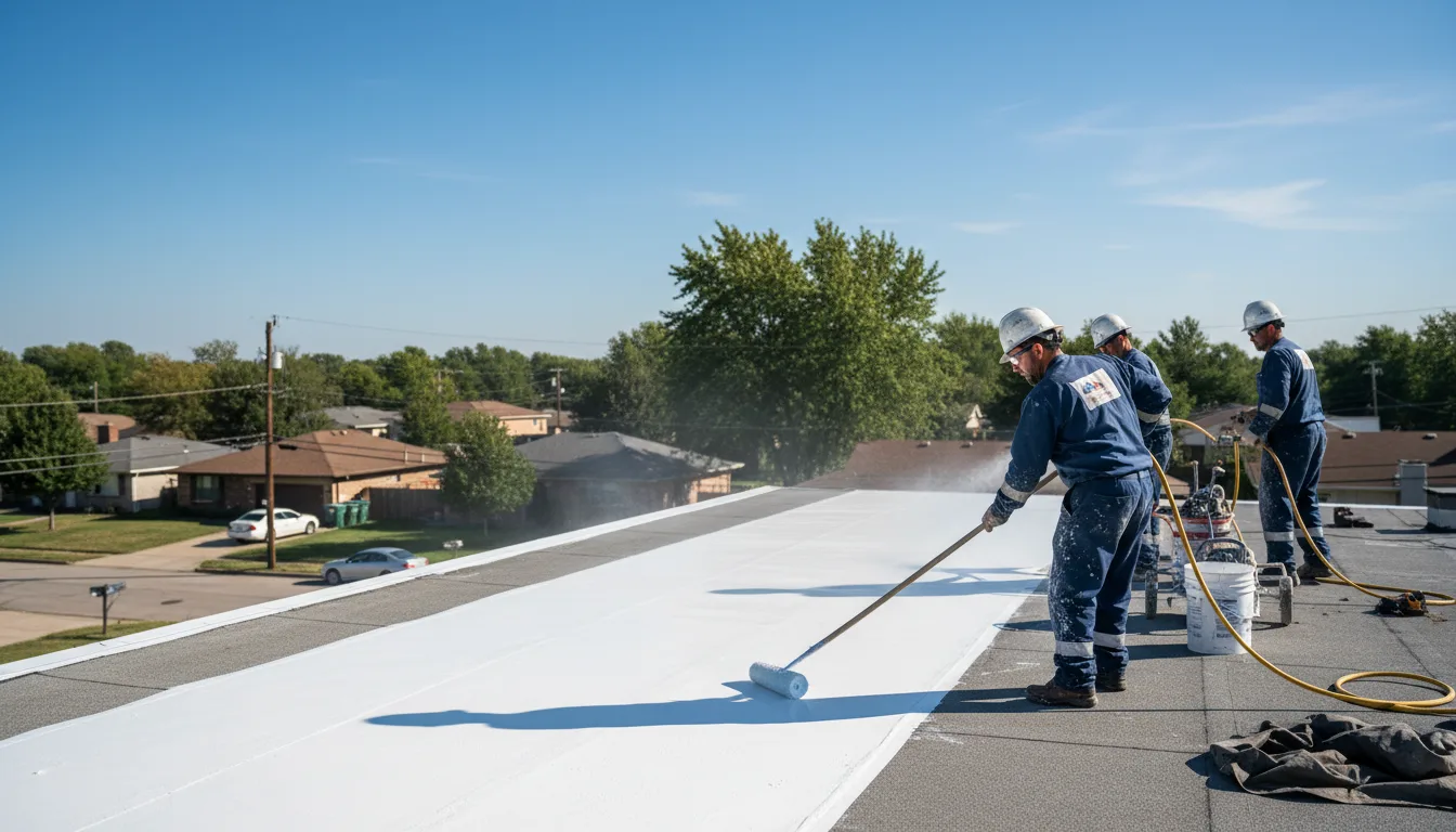 Commercial roof coating in Warr Acres, OK near me
